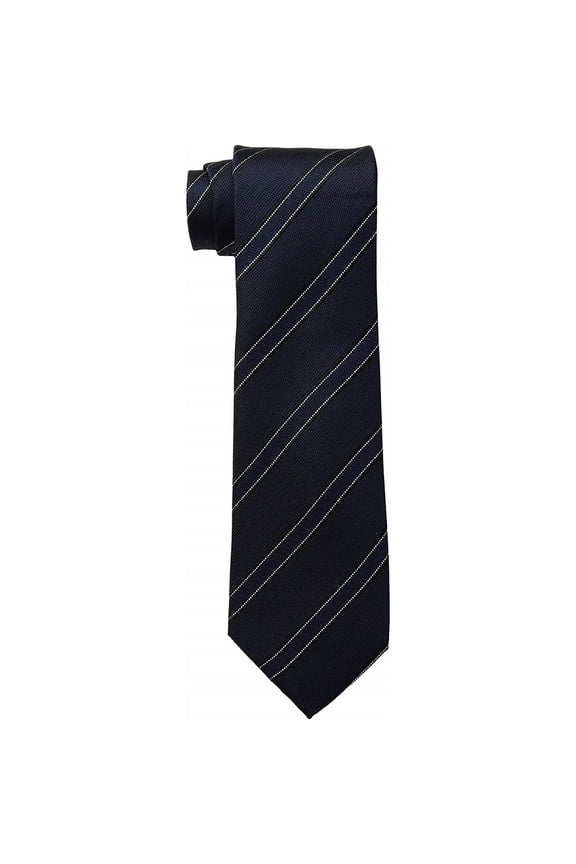 Reaction Men’s Classic Stripe Silk Ties, Midnight