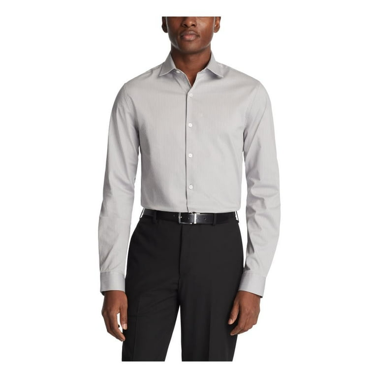 Kenneth Cole Reaction Men's Dress Shirt Slim Fit Techni-Cole