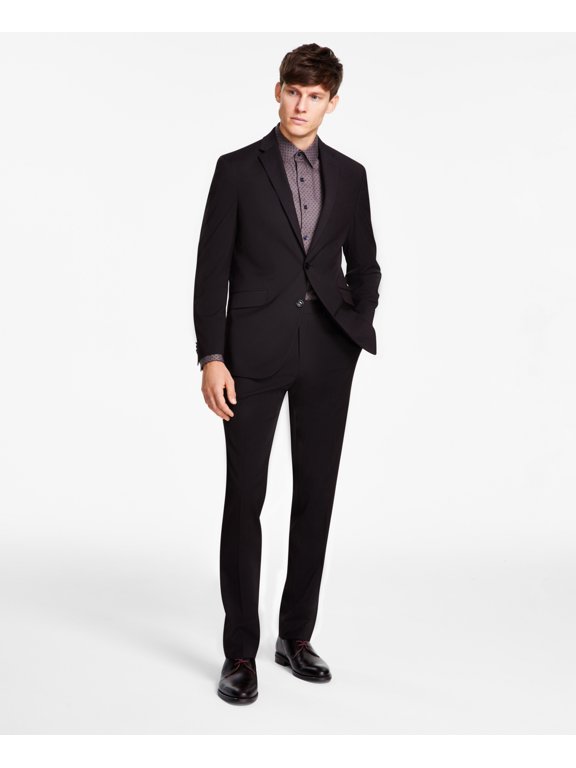 Reaction Men's Slim Fit Flex Stretch Suit 48R / 42 x 32 Dark Red