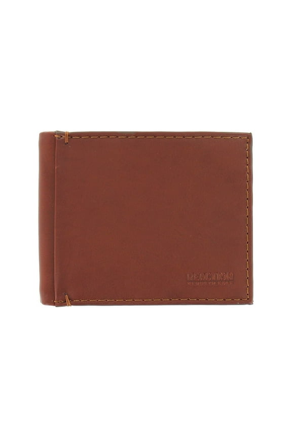Reaction Men's Tan Manmade Material | ID Holder | Bi-Fold Wallet