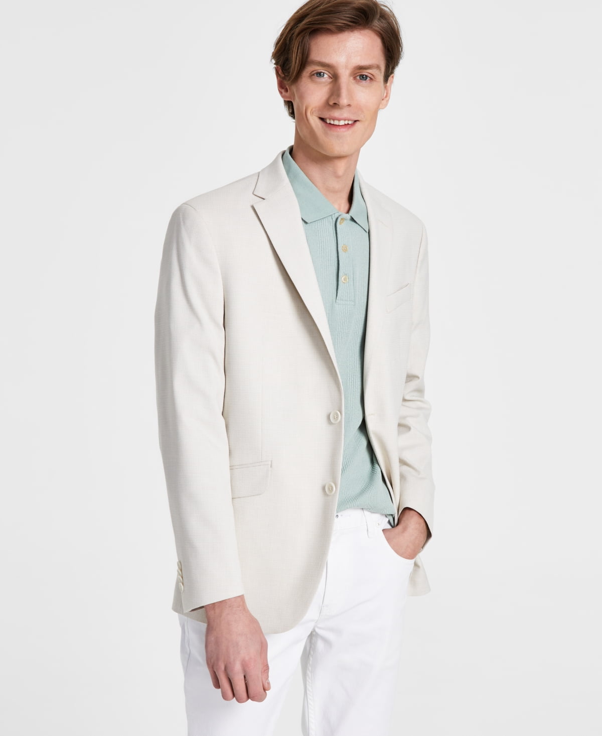 Kenneth Cole Reaction Men's White Slim-Fit Sport Coat 42L - Walmart.com