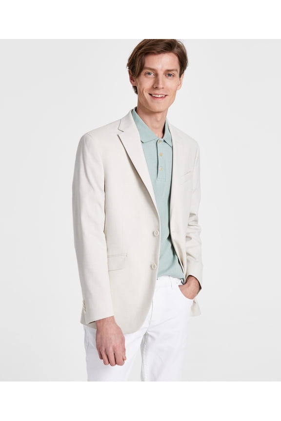 Reaction Men's White Slim-Fit Sport Coat 42L