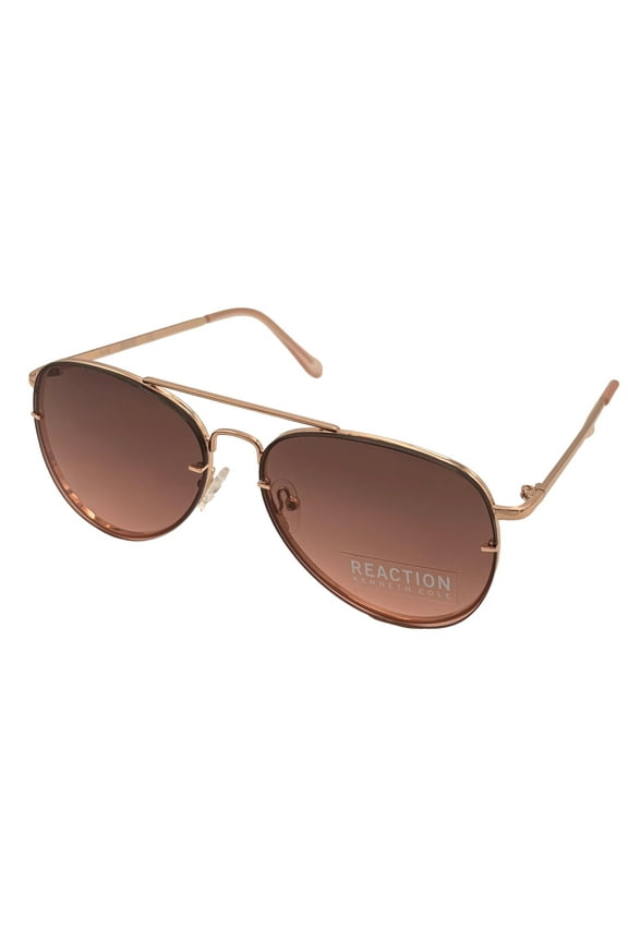 Reaction Mens Front Mount Rose Gold Metal Sunglass, KC1354 28T