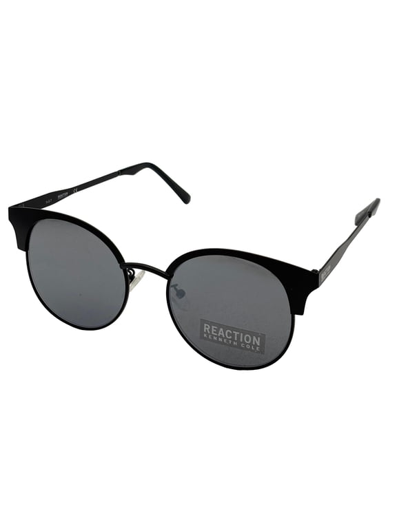 Reaction Mens Gunmetal Sunglass Round Metal Smoke Flash KC1314 2C