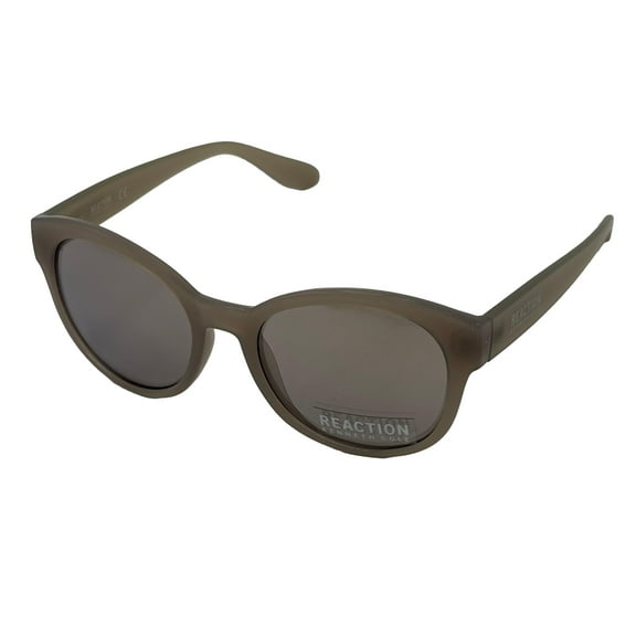 Kenneth Cole Reaction Matte Grey Men's Soft Square Plastic Sunglasses