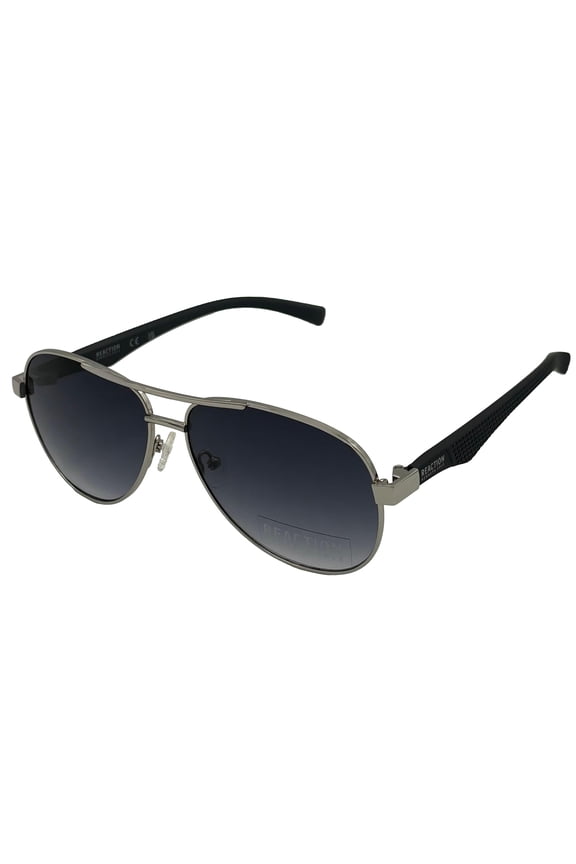 Reaction Mens Nickeltin Metal Aviator Sunglass, KC1431. 10W