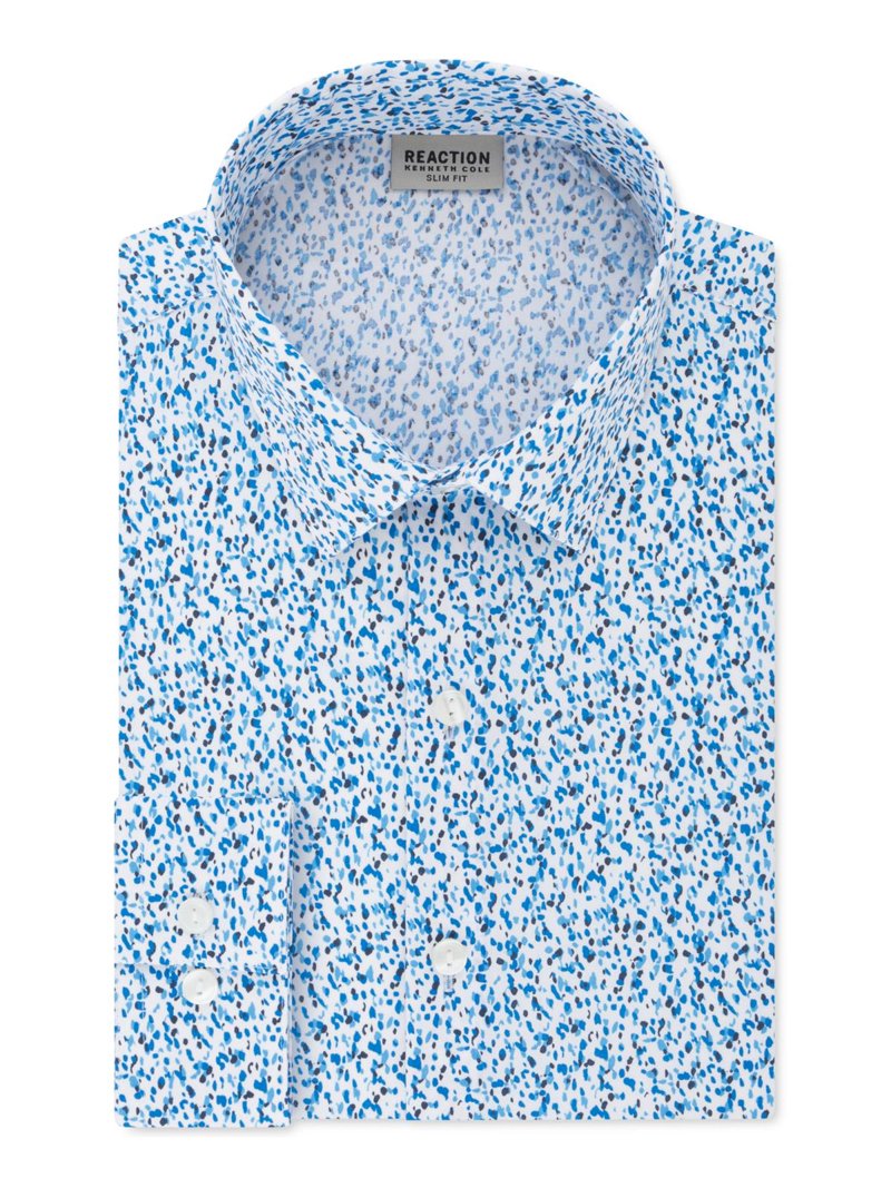 Kenneth Cole Reaction Mens Printed Slim Fit Button-Down Shirt - Walmart.com Kenneth Cole Reaction Mens Printed Slim Fit Button-Down Shirt - Walmart.com