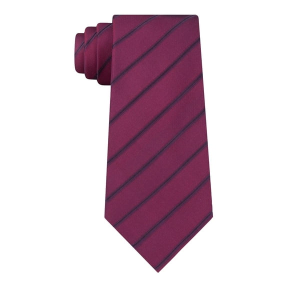Kenneth Cole Reaction Mens Silk Blend Iridescent Neck Tie Red O/S