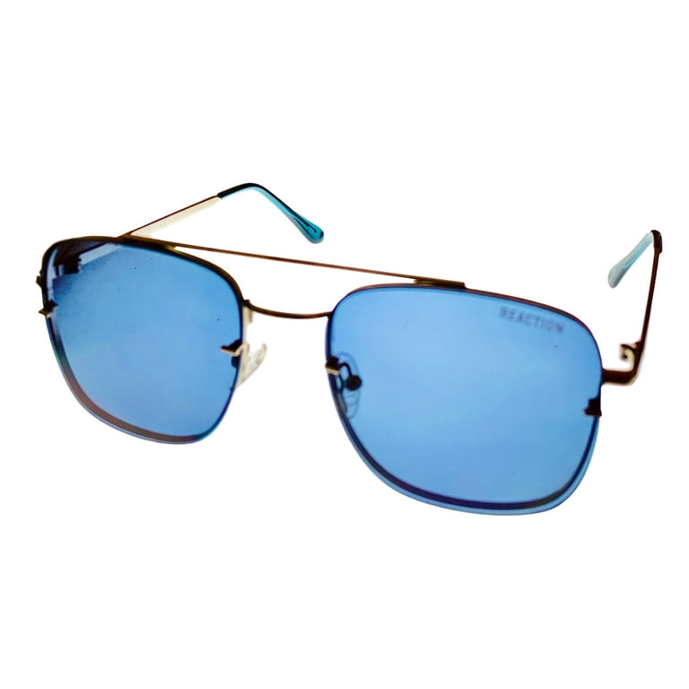 Kenneth Cole Reaction Mens Silver Front Mount Rimless Square Sunglass KC1399 10V