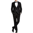 thumbnail image 1 of Kenneth Cole Reaction Mens Slim-Fit Ready Flex Tuxedo Suit 36 Short Black, 1 of 2