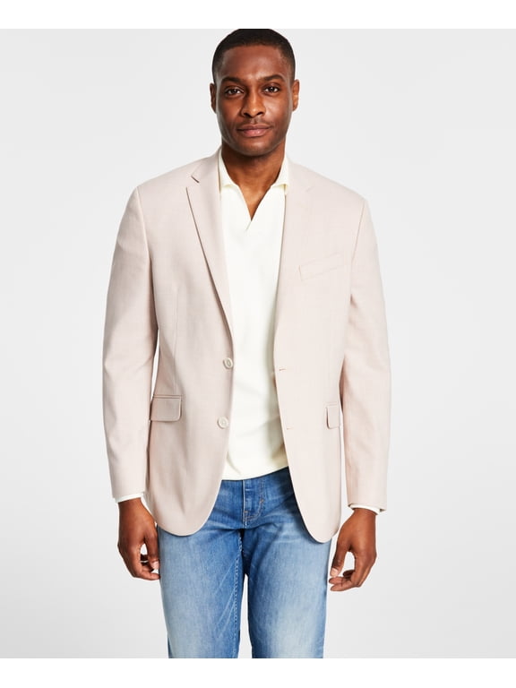 Reaction Mens Slim Fit Sport Coat Pink 36S