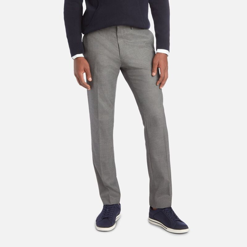 Kenneth Cole Reaction Men's Slim-Fit Shadow Check Dress Pants - Charcoal