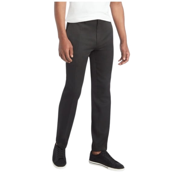 Kenneth Cole Reaction Mens Slim fit Dress Pants 36 / 32 Black Solid Stretch