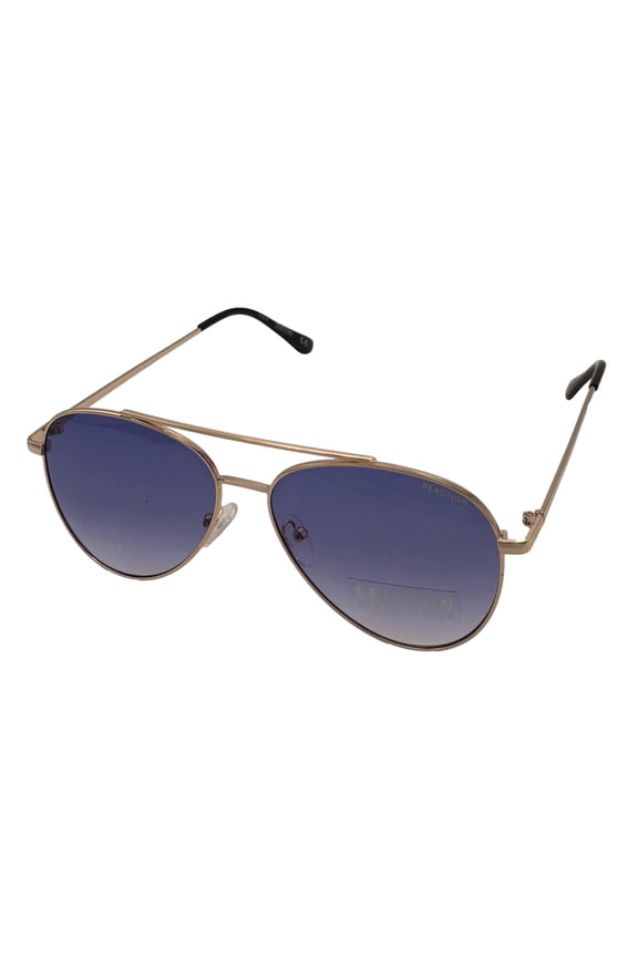 Reaction Mens Sunglass Gold Aviator, Gradient Lens KC1386. 32W