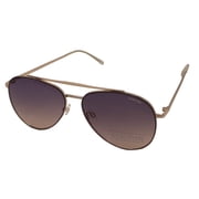 Kenneth Cole Reaction Mens Sunglass Gold Metal Aviator Blue Lens KC1406 32W