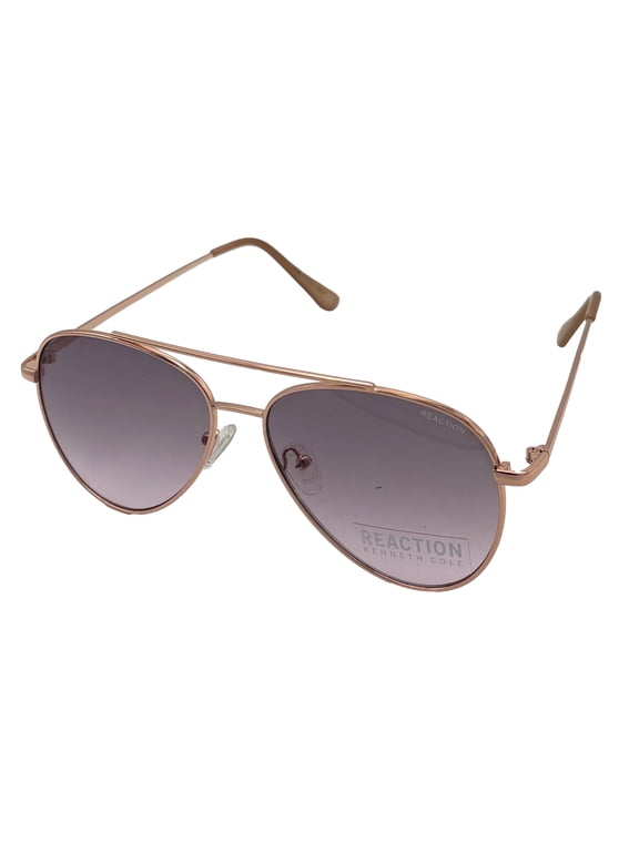 Reaction Mens Sunglass Gold Metal Aviator, Gradient Lens KC1386 28T