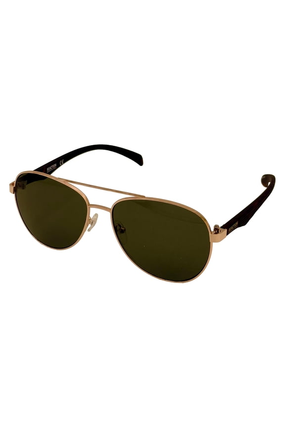 Reaction Mens Sunglass Gold Metal Aviator, KC1318 32N