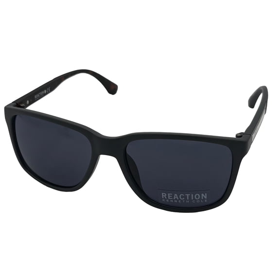 Kenneth Cole Reaction Mens Sunglass Matte Grey Plastic Square, KC1415. 20A