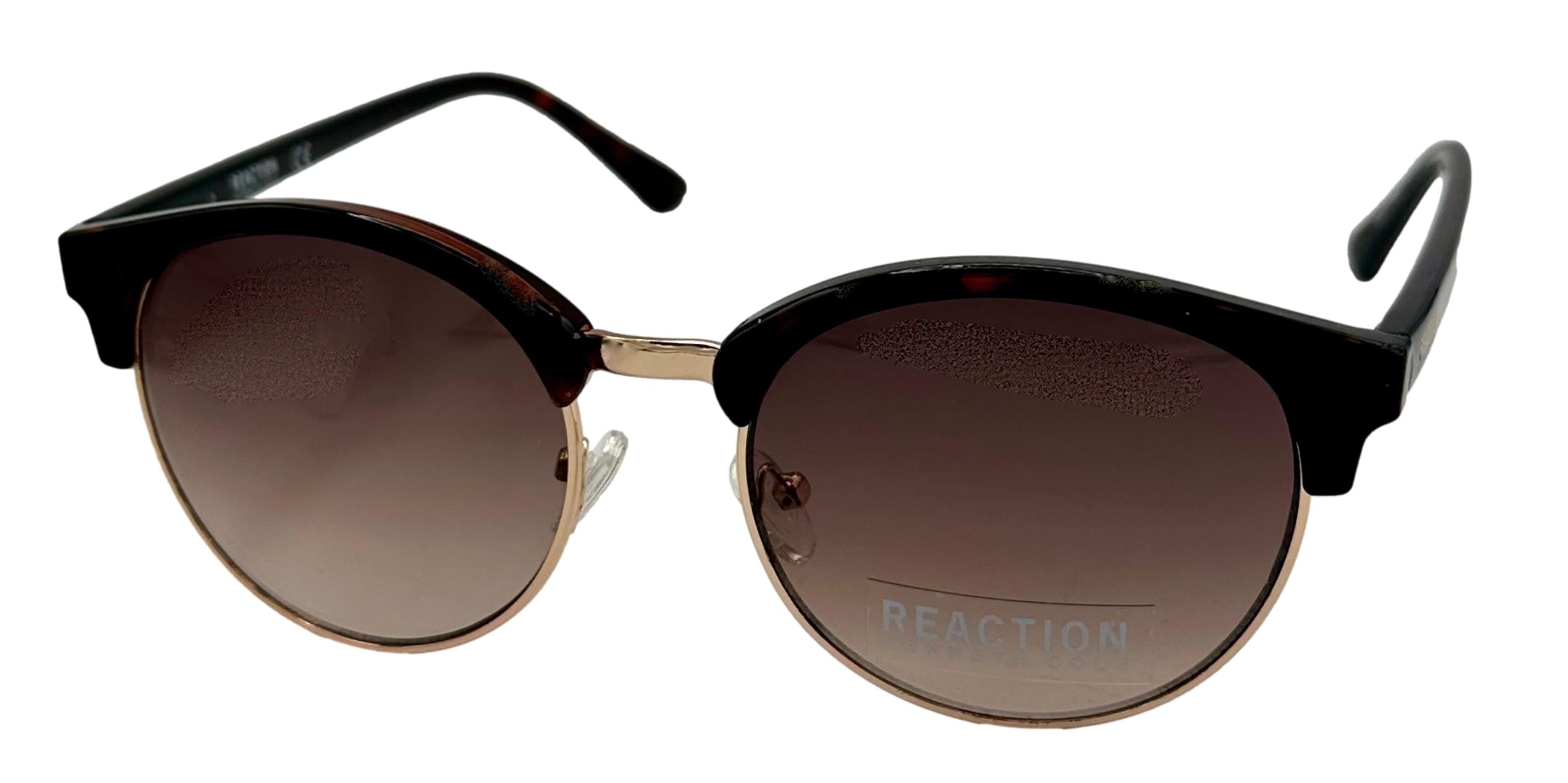 Kenneth Cole Reaction Mens Tortoise Round Plastic Metal Sunglass, KC1409. 52F