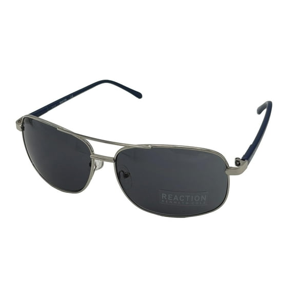 Kenneth Cole Reaction Nickeltin Mens Metal Retangle Sunglass KC1379. 10V