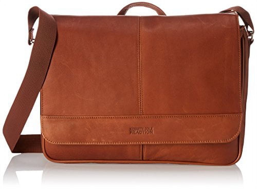 Kenneth Cole Brandclub Kenneth Cole Reaction Risky Business Leather Flapover Cross Body Messenger Bag