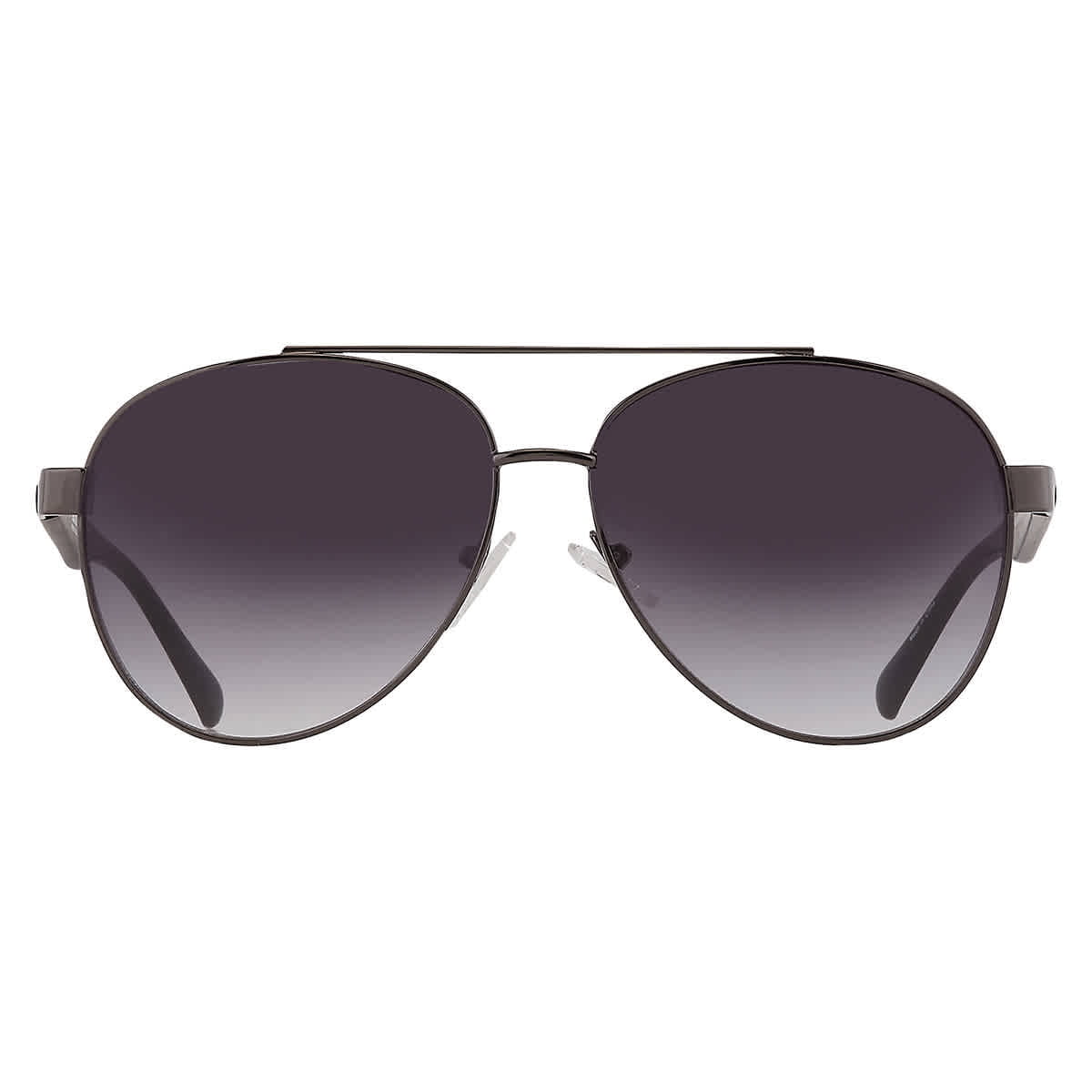Kenneth Cole Reaction Shiny Black Mens Metal Sunglass Aviator KC1394 8B
