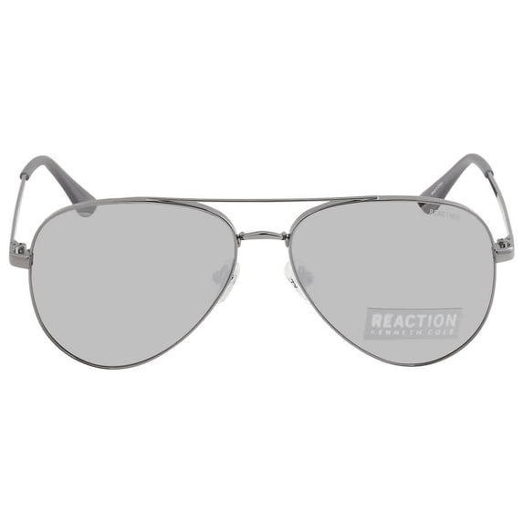 Kenneth Cole Reaction Smoke Mirror Pilot Men's Sunglasses KC2829 08C 58