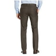 thumbnail image 1 of Kenneth Cole Reaction Stretch Textured Weave Slim Fit Dress Pants Chocolate, 1 of 3