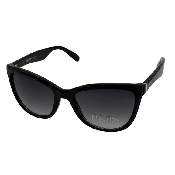 Kenneth Cole Reaction Sunglass Black Plastic Sft Square, Gradient Lens KC1366 1B