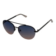 Kenneth Cole Reaction Sunglass Gunmetal Metal Rimless Aviator KC1419. 8W