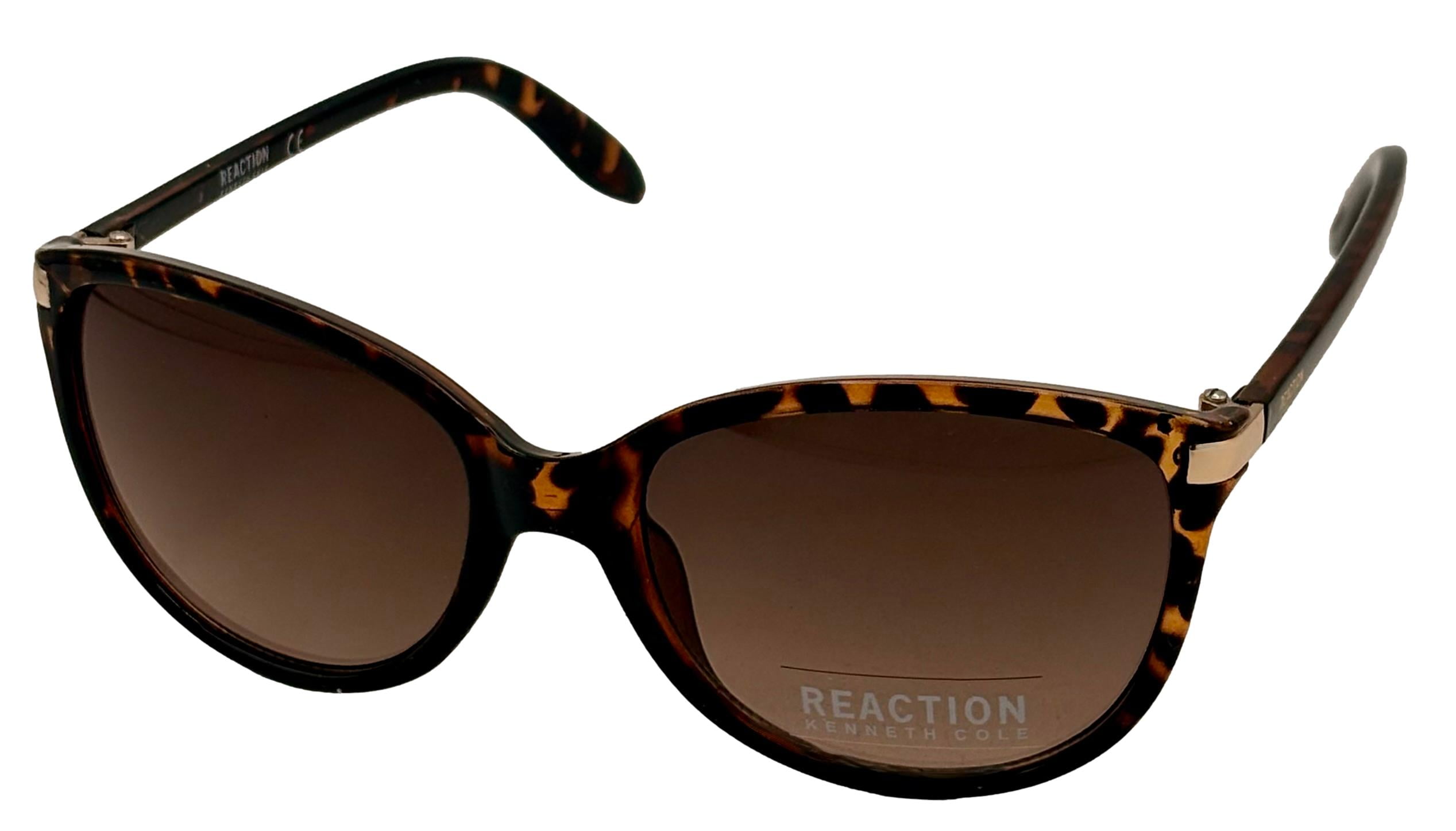 Kenneth Cole Reaction Sunglass Womens Oval Tortoise Plastic KC1410. 52F
