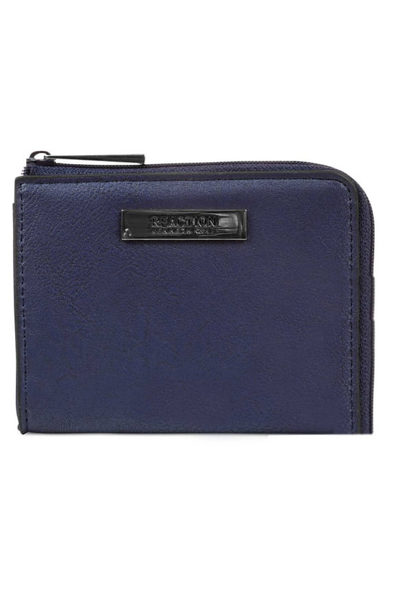 Reaction Top Zip Coin Purse With Tracker Wallets, Dark Blue