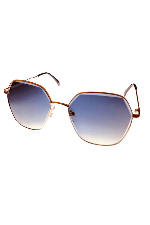 Reaction Women's Designer Gold / Grey Gradient Sunglasses