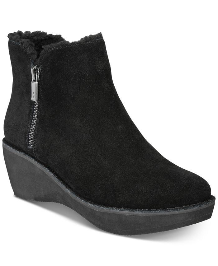 Kenneth Cole REACTION Women s Prime Cozy Platform Bootie with Side Zip Ankle Walmart