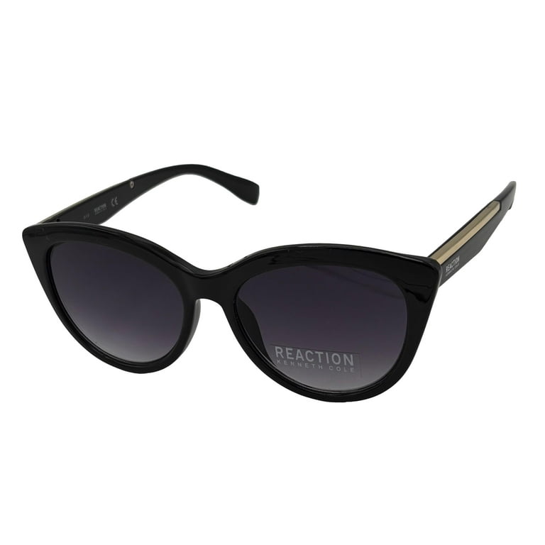 k-c！ Kenneth Cole Reaction Cat Eye Sunglass for Women, Smoke Gradient