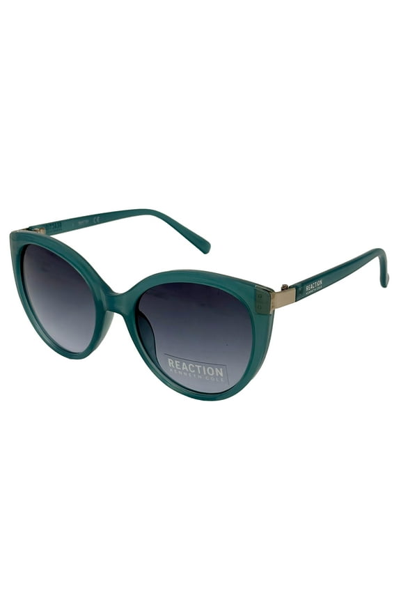 Reaction Womens Cat Eye Milky Blue Plastic Sunglass KC1391. 90V