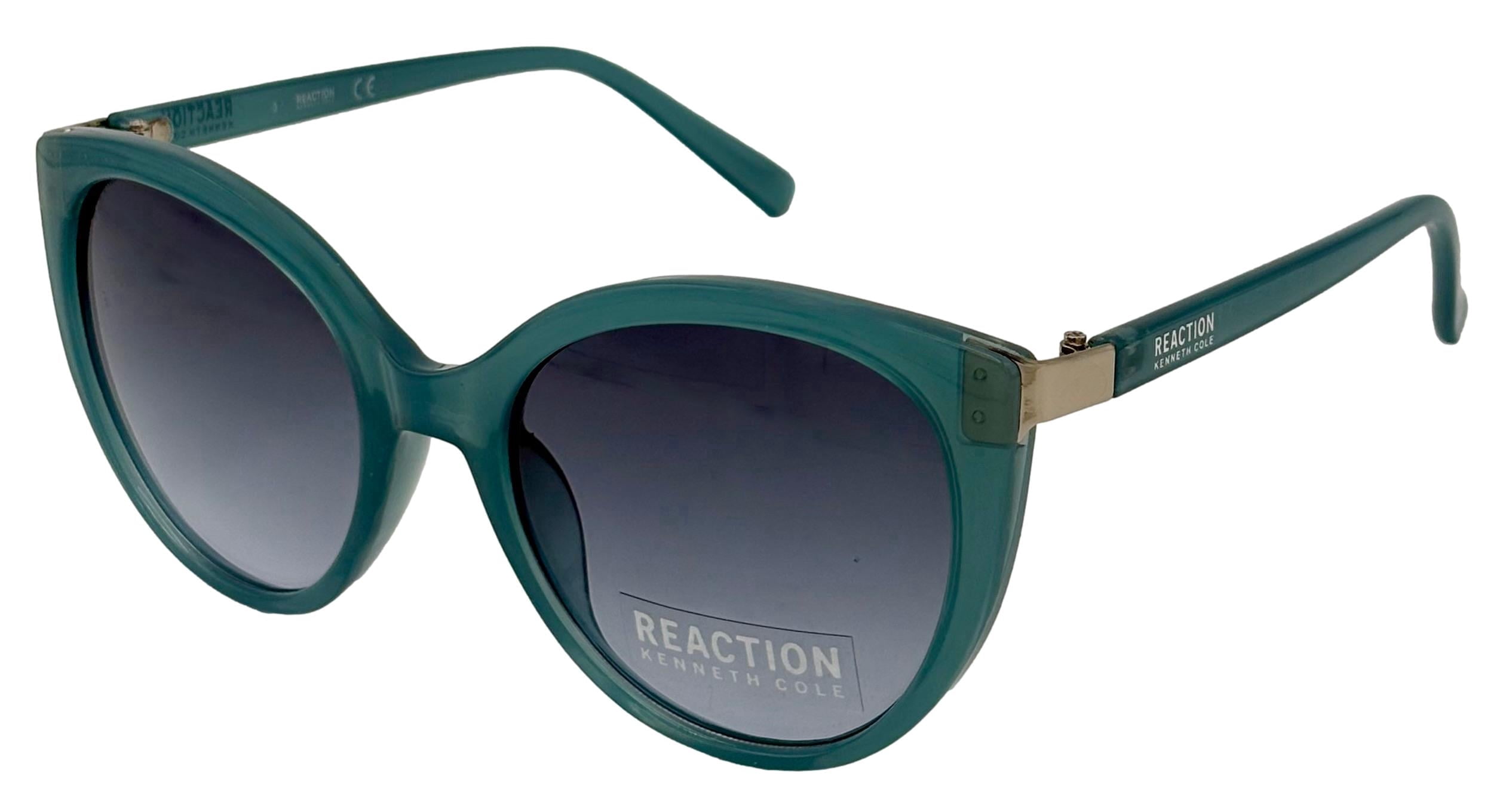 Kenneth Cole Reaction UV Protection Women's Cat Eye Fashion Sunglasses with Pouch, Blue