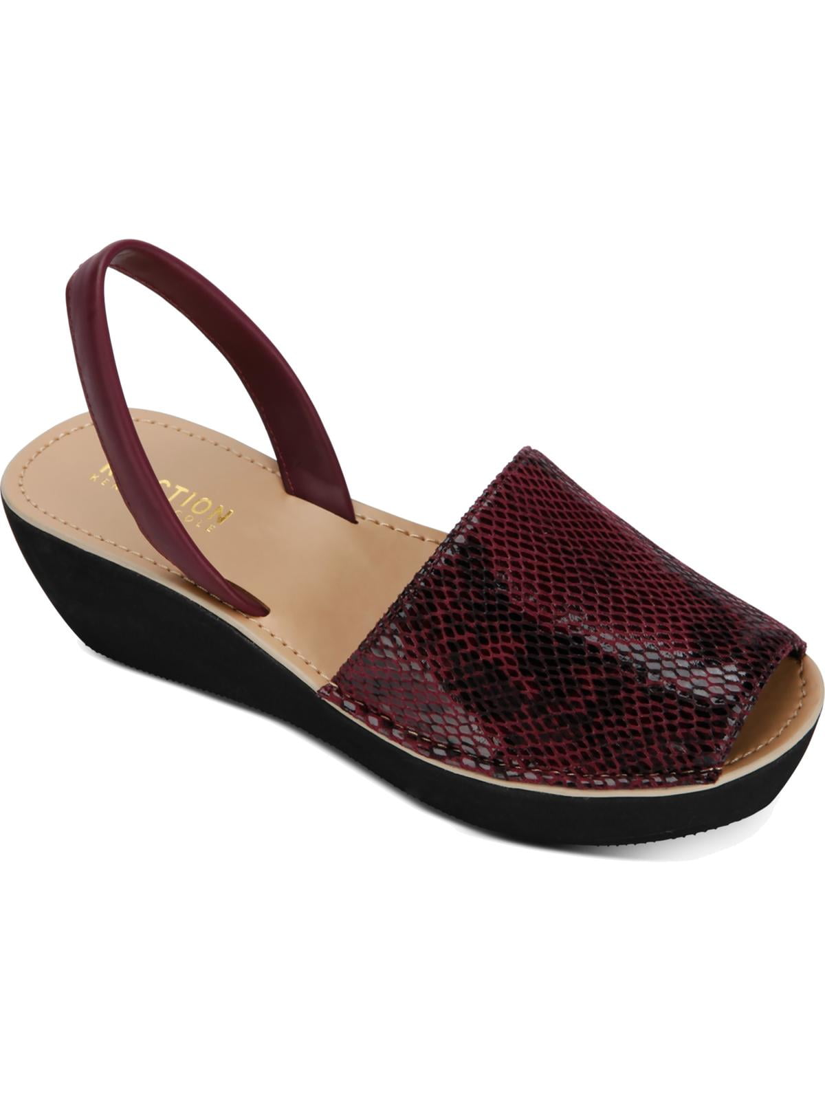 Kenneth Cole Reaction Womens Fine Glass Faux Leather Snake Print