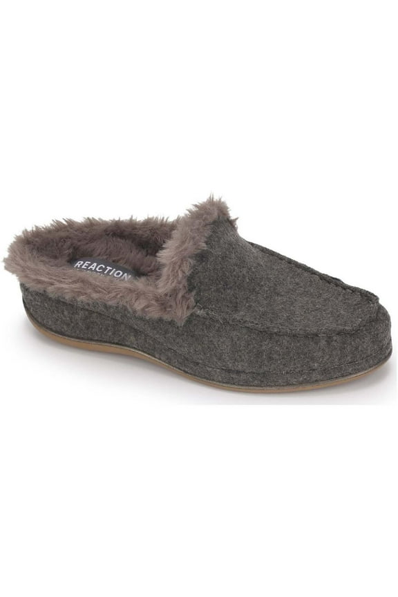 Reaction Womens Glam 2.0 Faux Fur Slip on Mules