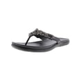 thumbnail image 1 of Kenneth Cole Reaction Womens Glam-Athon Faux Leather Thong Flip-Flops, 1 of 3