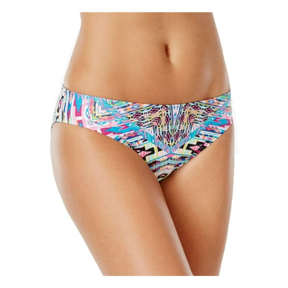 Kenneth Cole Reaction Womens Hot To Trot Tribal Swim Bottom Separates Blue XL