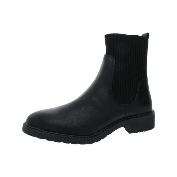 Kenneth Cole Reaction Womens Lambert Faux Leather Stretch Booties