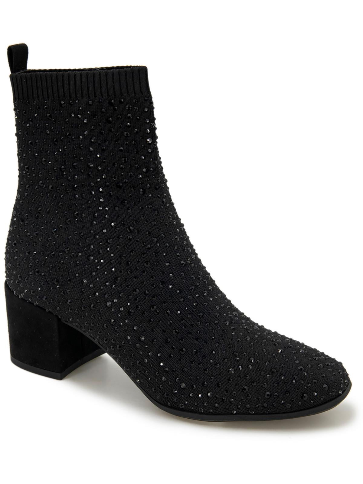 Kenneth Cole Reaction Womens Rida Stretch Jewel Rhinestone Booties ...