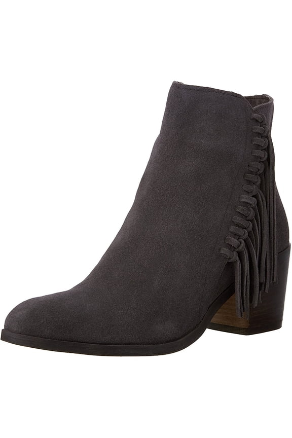 Reaction Womens Rotini Fringe Bootie,Putty Suede,US 5.5 M