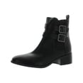 thumbnail image 1 of Kenneth Cole Reaction Womens Salt Biker Faux Leather Block Heel Ankle Boots, 1 of 3