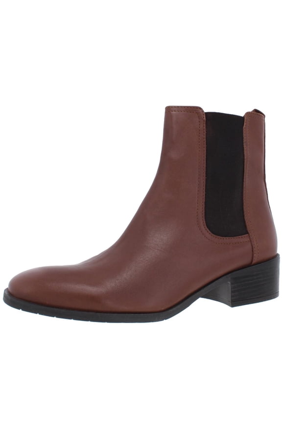 Reaction Womens Salt Chelsea Leather Round Toe Ankle Boots