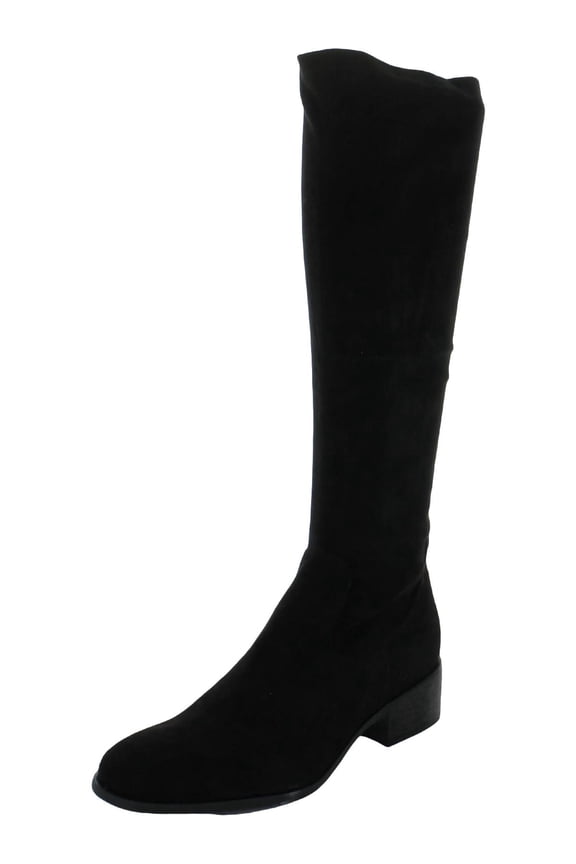 Reaction Womens Salt Stretch Zipper Block Heel Knee-High Boots