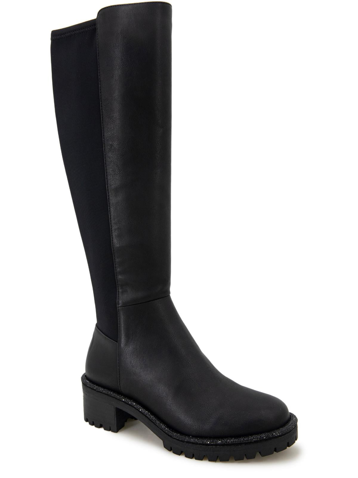 Kenneth Cole Reaction Womens Tate Jewel Stretch Zipper Tall Knee-High ...