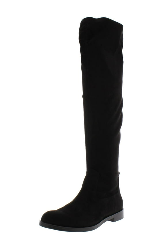 Reaction Womens Wind-y Faux Suede Tall Over-The-Knee Boots
