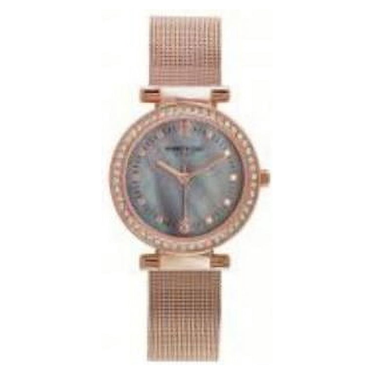 Kenneth Cole Rose Gold Tone Watch Kenneth Cole Auto Skeleton Rose Gold Dial & Silver Chain  main image 4